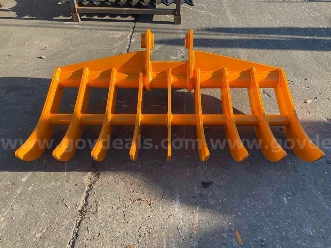 NEW CAT 305 EXCAVATOR RAKE , APPROX 44in