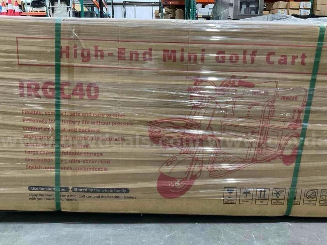 Unused 2026 Irgc40 3 Wheel Mini Tricycle Golf Cart, Electric, 3-Speed (Red)