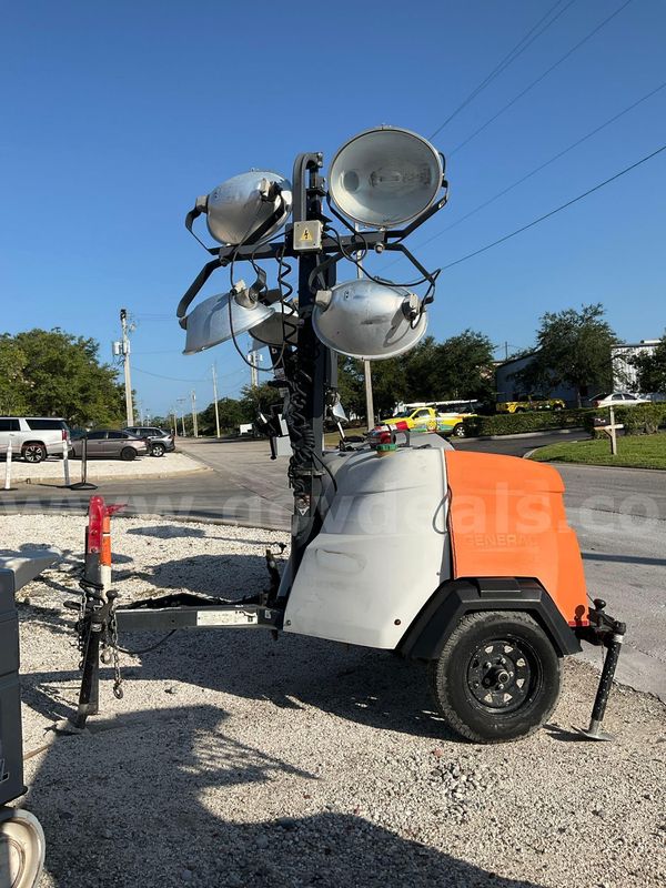 2021 GENERAC MAGNUM MOBILE GENERATOR WITH LIGHT TOWER MODEL MLT6S, DIESEL, TRAILER MOUNTED
