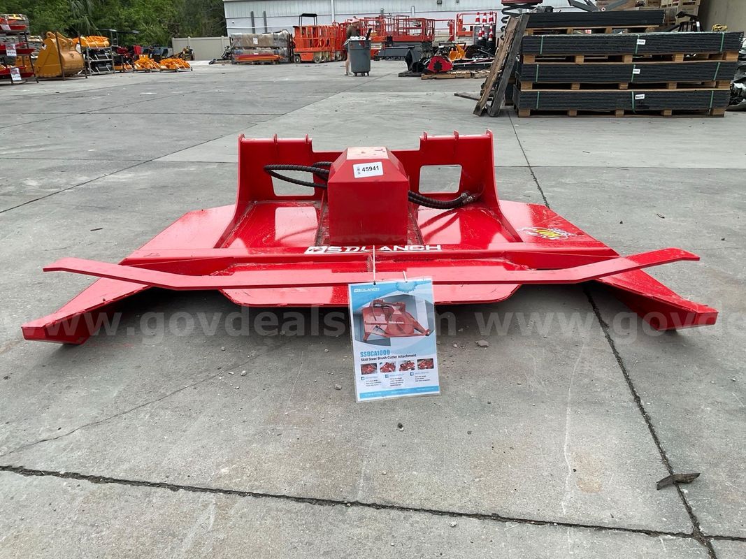 Unused Brush Cutter Model Ssbca1000; Skid Steer Attachment; Cutting Width 72 In