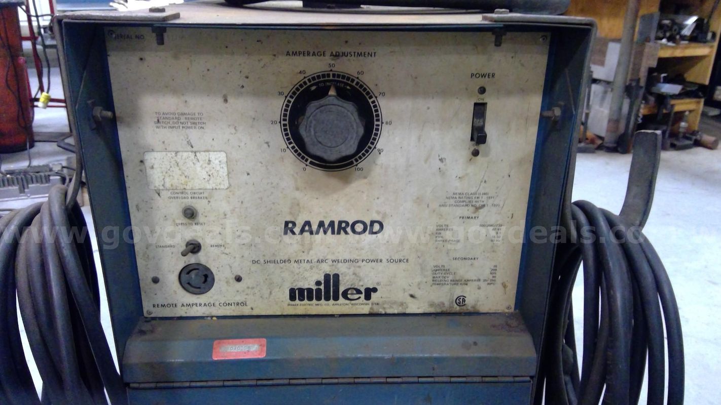 Miller Ram Rod Dc Arc Welder