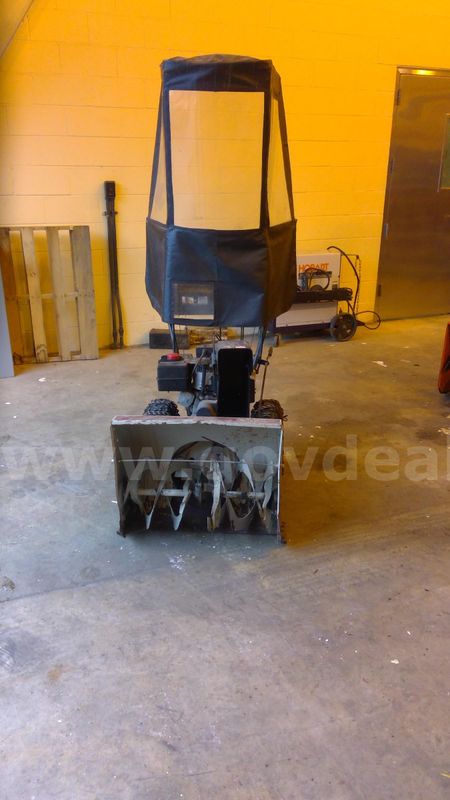 White Snowblower