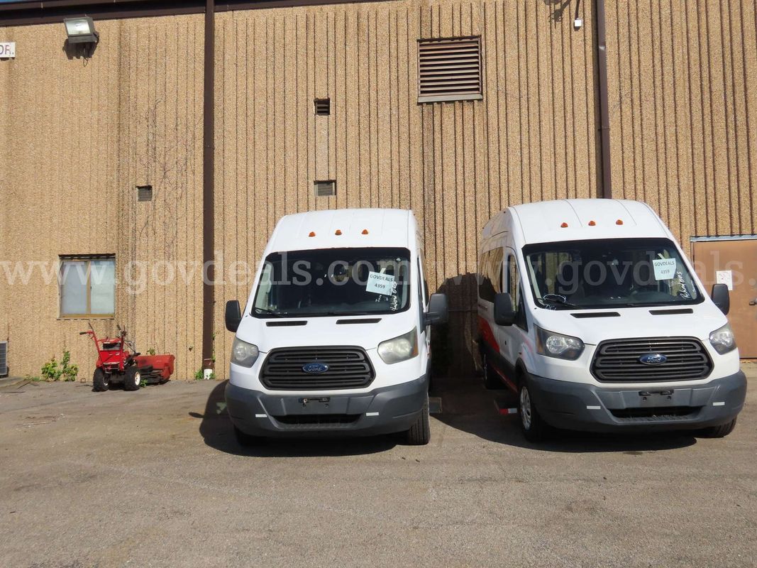 Three Ford Transit