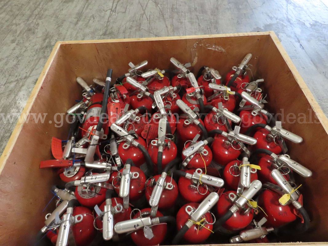 1 Crete of fire extinguishers