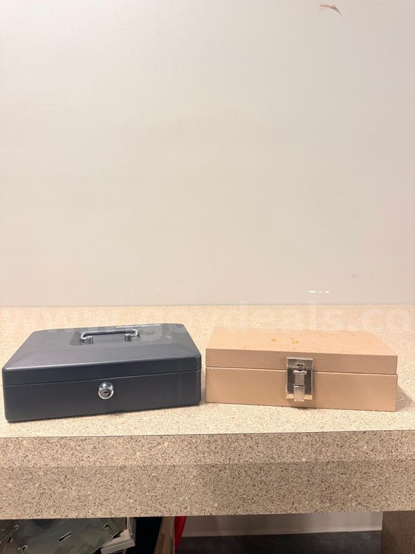 Set of 2 Metal Storage Boxes
