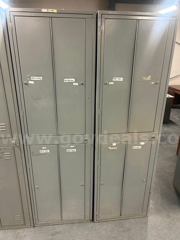 2 Sets of Metal Lockers