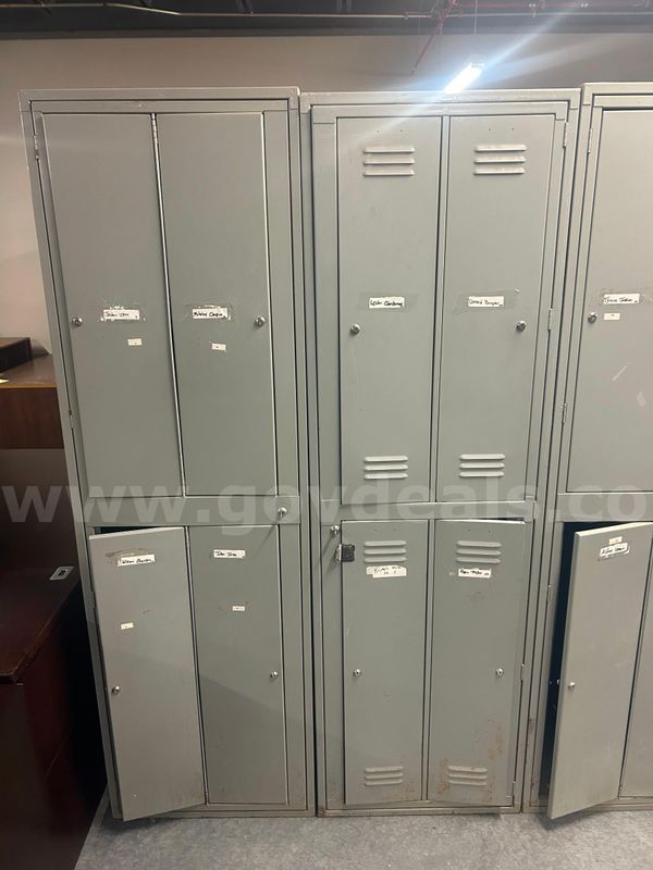 2 Sets of Metal Lockers
