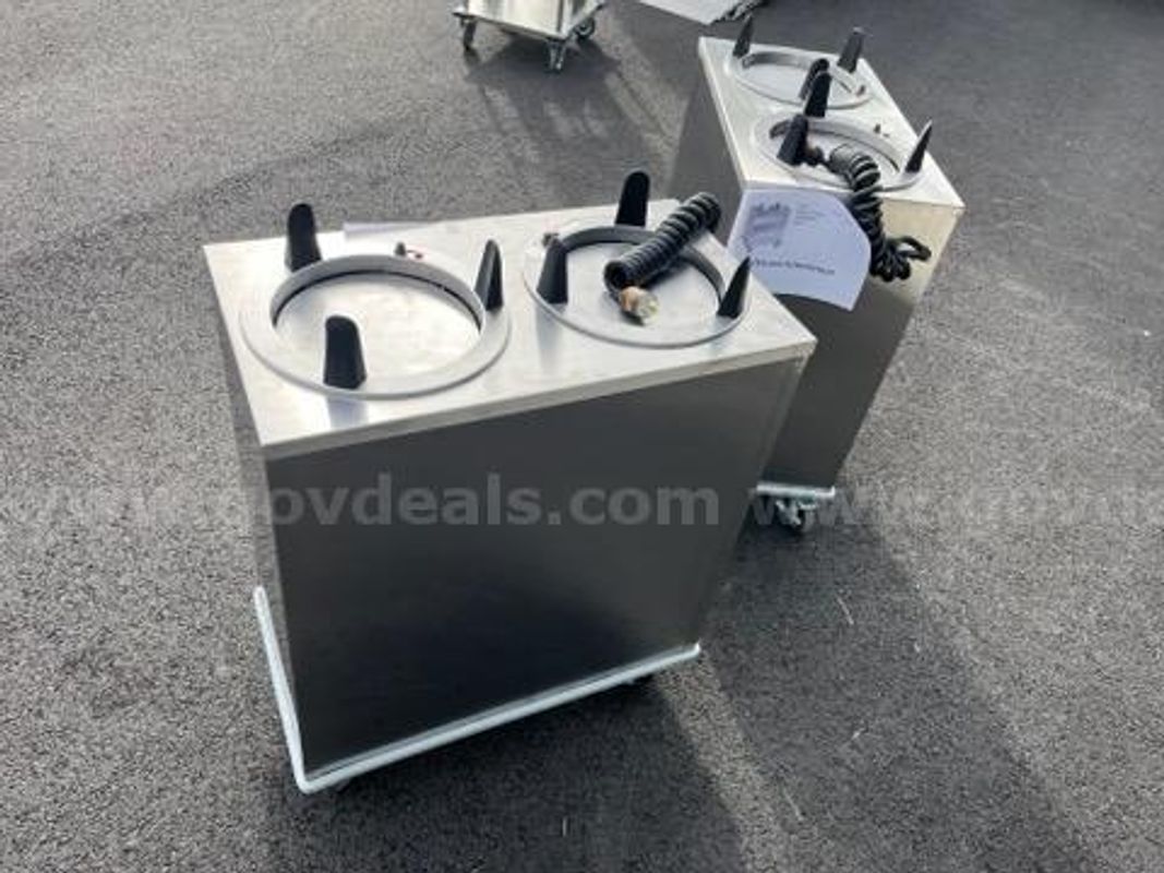 Heated Plate Dispenser Cart **NEW** (ct.2) (ID#12418) (26-1714-2) 39076