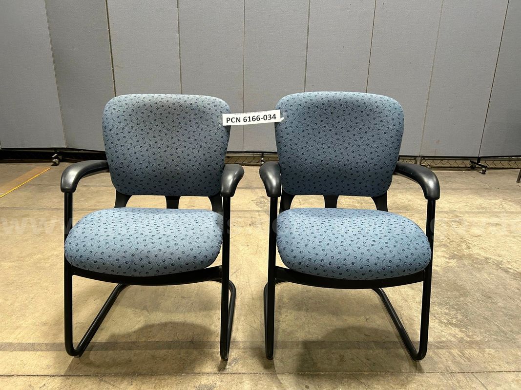 Guest, Chair, Blue, Metal Frame
