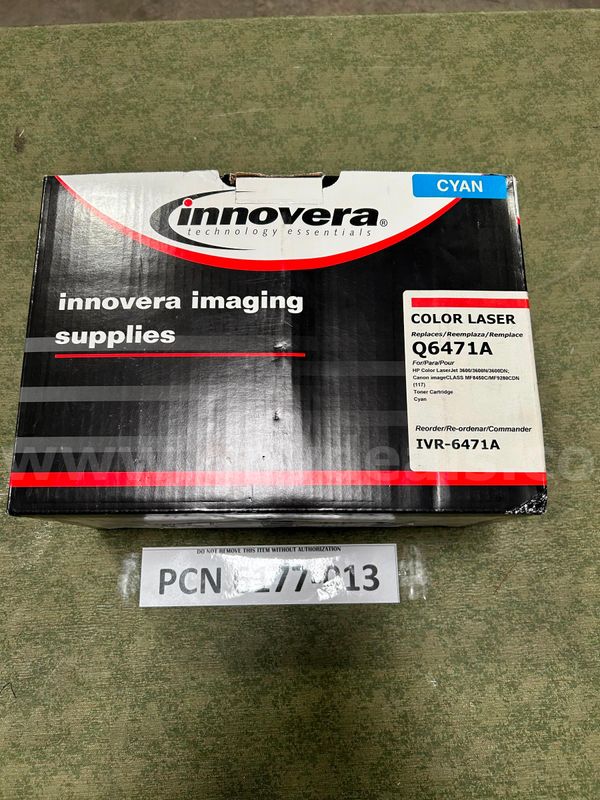 Toner Cartridge, Innovera, Cyan, Q6470A, IVR-6471A