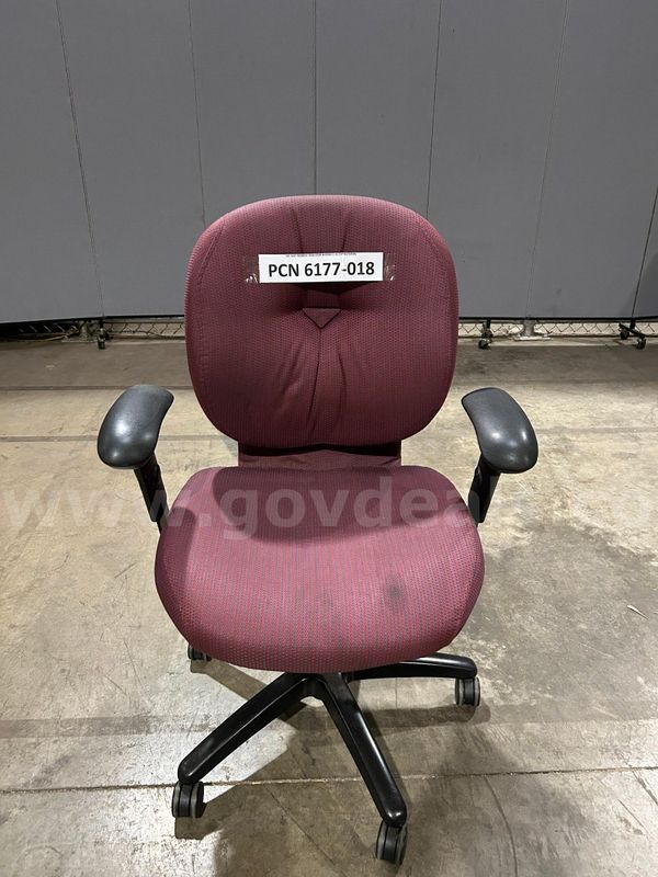 Chair, Computer, Burgandy (stain)