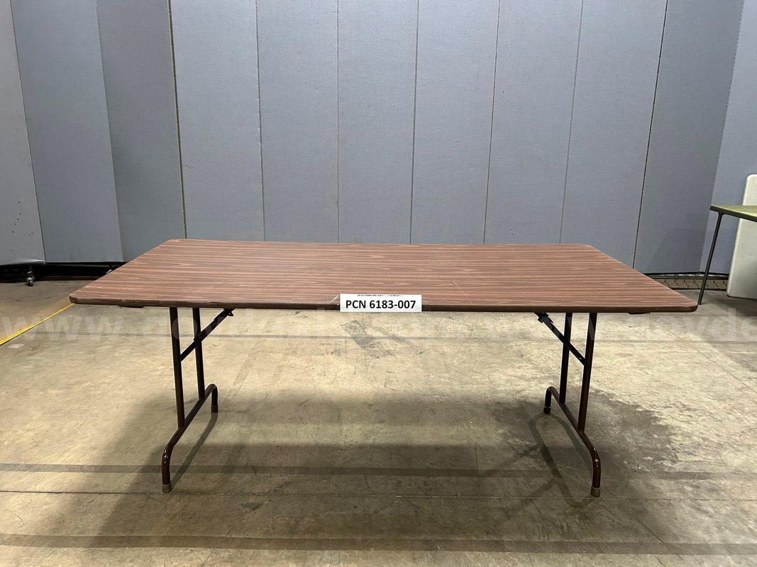 Table, Display, Foldable, Wood-Top, Metal Frame/Legs