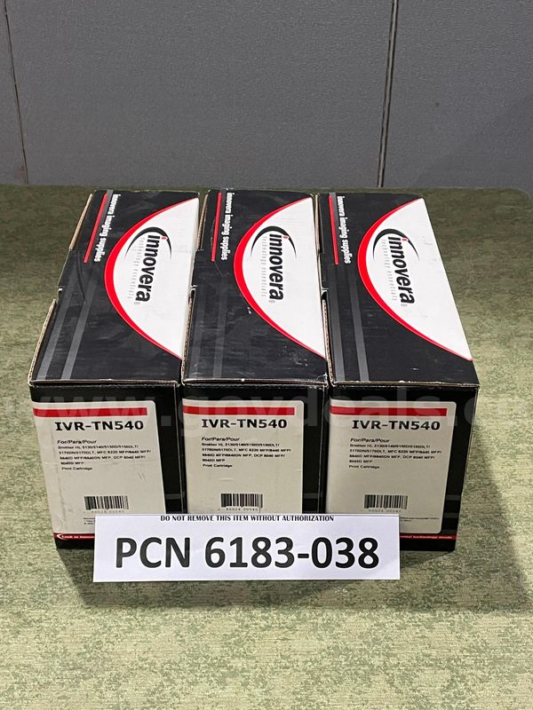 Toner Cartridge, Innovera, IVR-TN540; Qty: 3