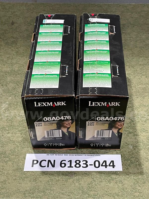 Toner Cartridge, Lexmark, 08A0476/E320, E322; Qty: 2