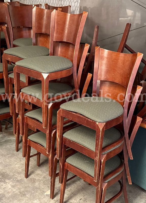 W. Monroe Set of 63 Wooden Chairs