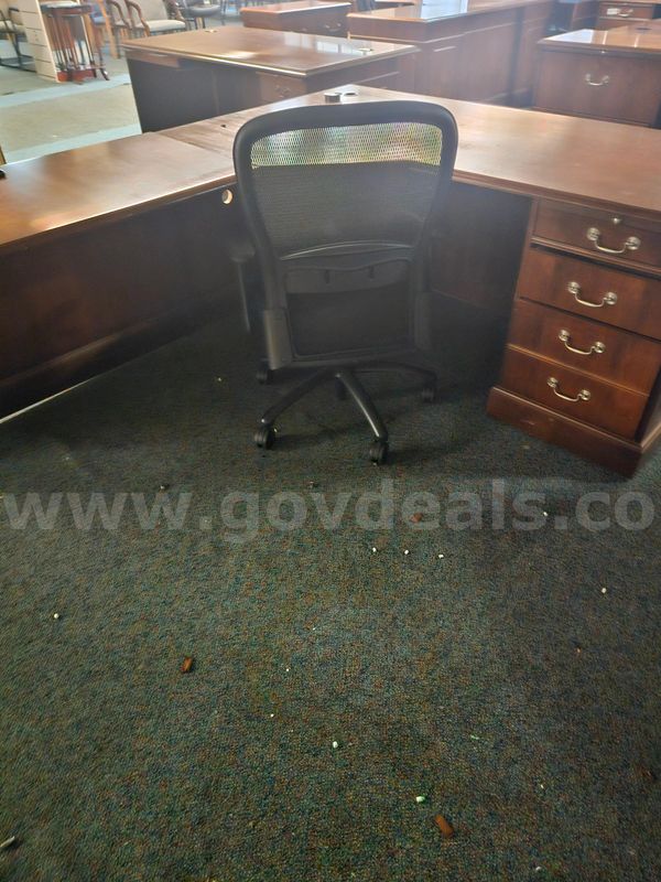One L-Shape Desk Plus Chair - Used