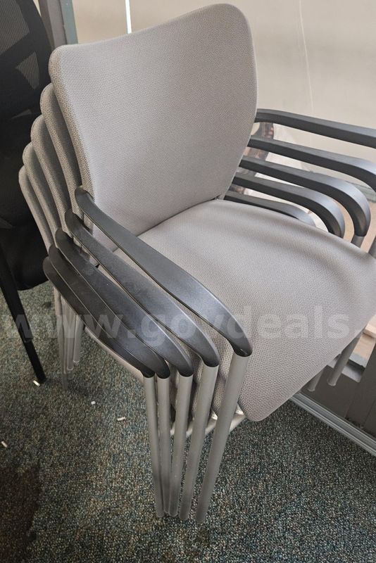 Gray Stackable Chairs - Used