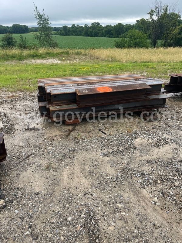 (21) used 10" steel H pile cut offs