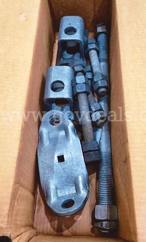 2-Way 180° Pole Bands for 10"–12" Diameter Utility Poles – New Surplus – Lot of 24