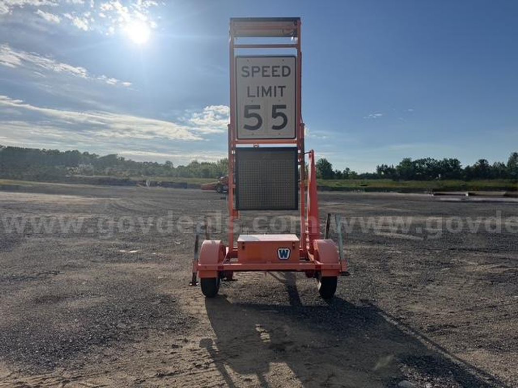 2015 Wanco Wsd-Tf Folding Radar-Speed Trailer