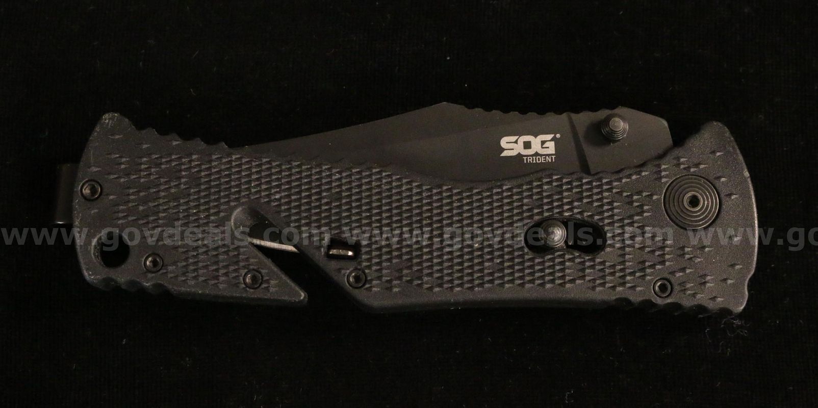 SOG Trident TF1-CP Folding Knife, Partially Serrated