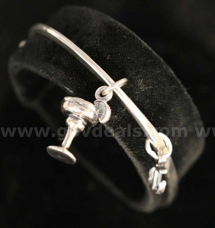 Sterling James Avery Hook On Bracelet With 2 Charms, 11.1 Grams
