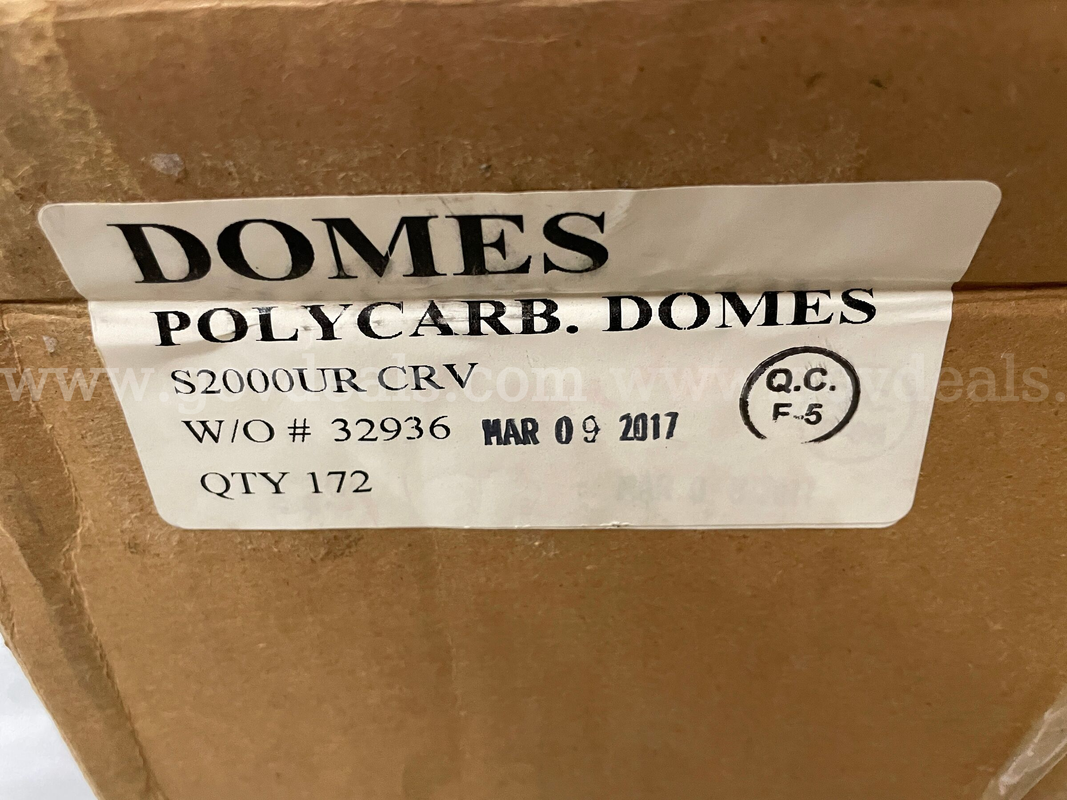 lot of approximately 70 polycarbonate domes for parking meters