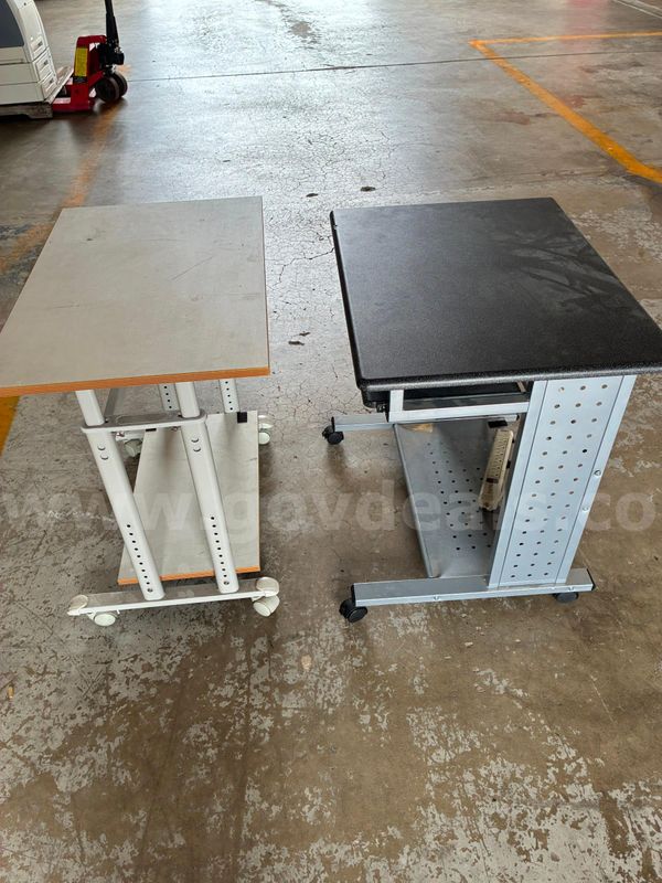 Workstations, wheeled, lot of 2