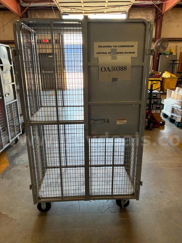 Security cage, wheeled