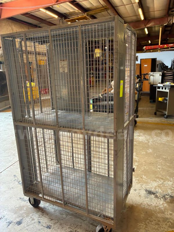 Security cage, wheeled