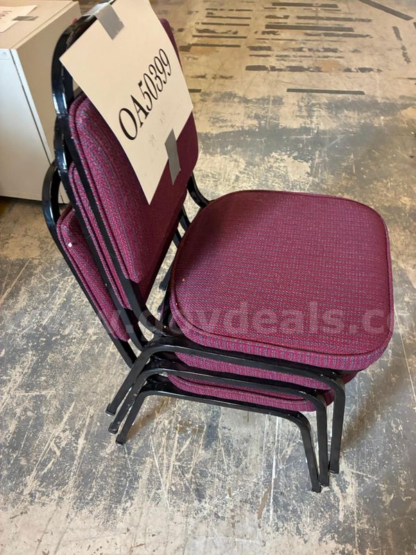 Stackable chairs, lot of 3