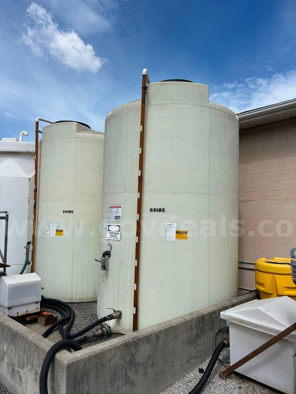 Two 5k Gallon Single Wall Brine Tanks