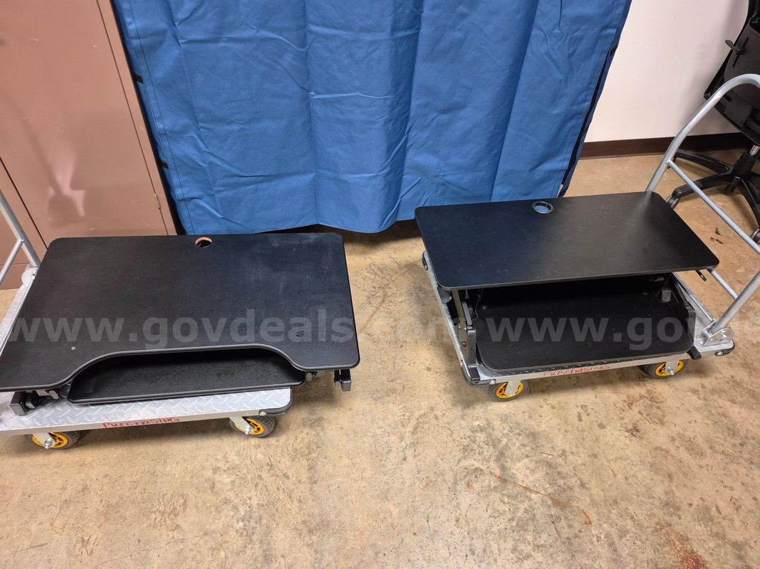 Lot of 2 Standing Office Desks