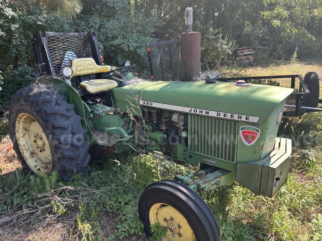 John Deere 820 Tractor with Bush Hog Mower