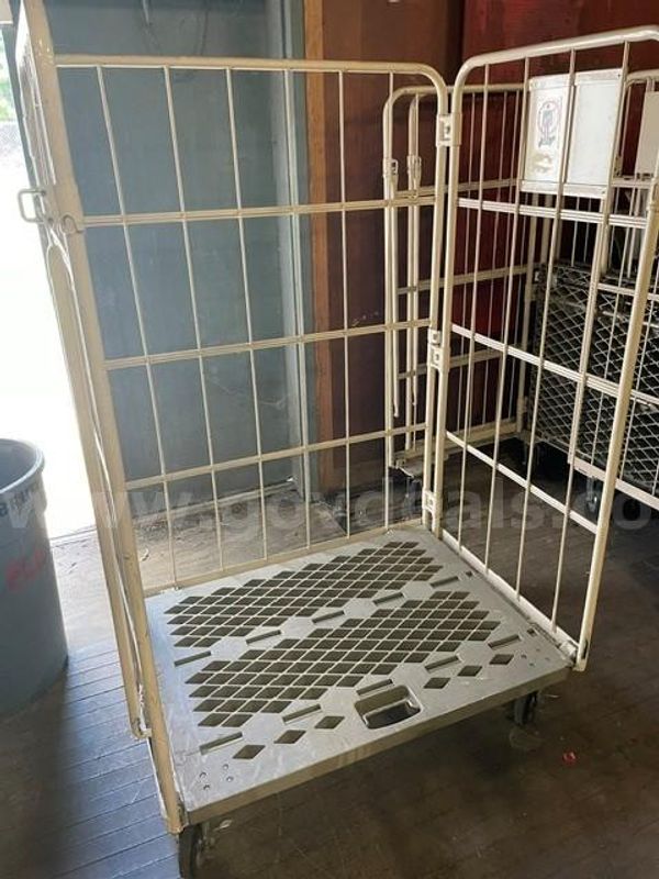 Three Rolling Foldable Cage Trolleys/Carts