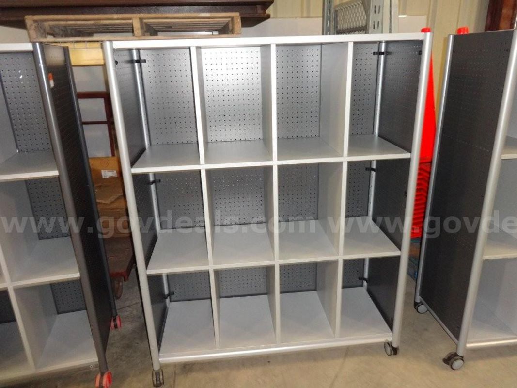 3 Metal Storage Cubbies – 4 ft x 18 in x 62 in