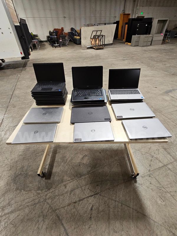 Lot #7 of Dell Computer Laptops *NO Hard Drives*