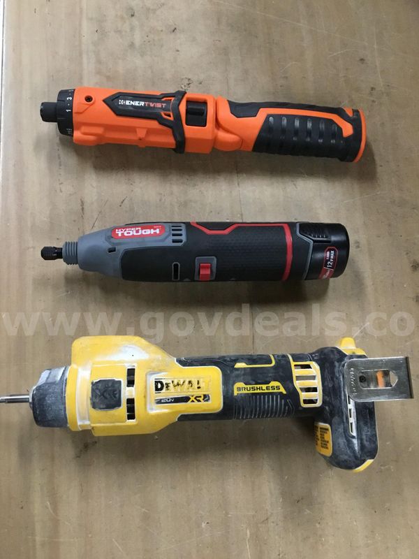 Lot of misc box items-Enertwist cordless screwdriver, Hyper Tough rotary drill (BOTH COME WITH BATTERIES) "DH"