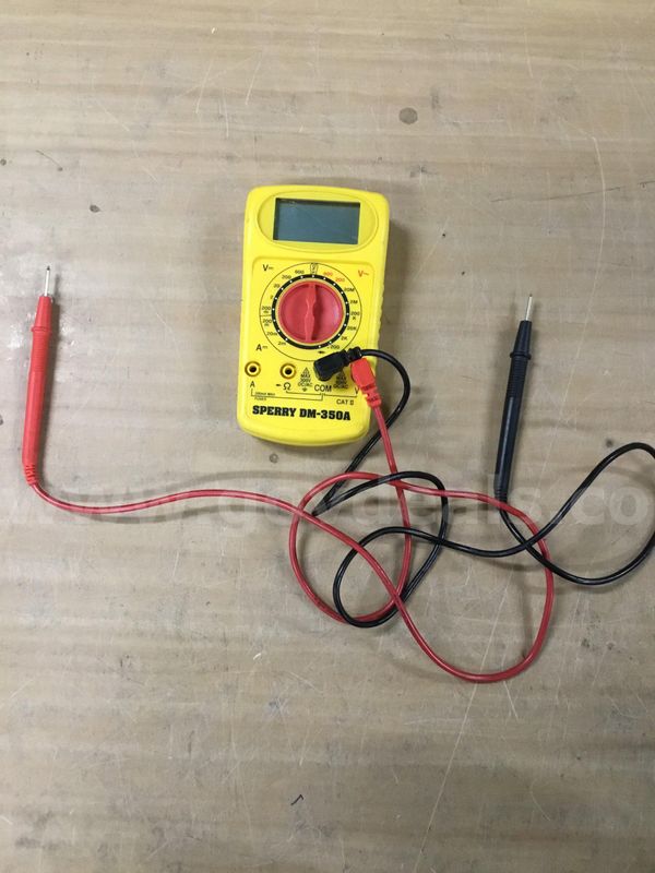 3 x 5 1/2 yellow Sperry DM-350A multimeter device "DH"