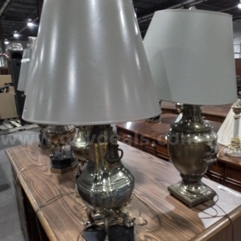 lot of bronze lamps (5)