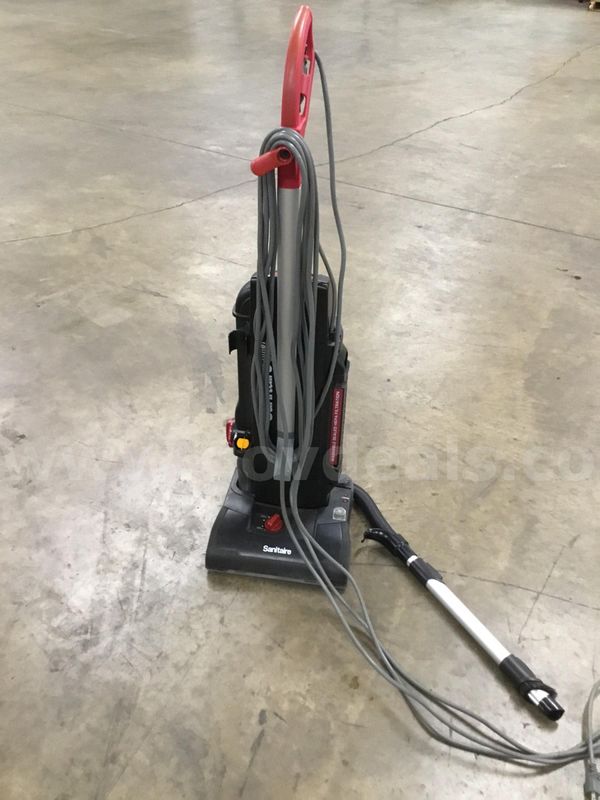 Black & red Sanitaire vacuum cleaner (IT TURNS ON) "DH"