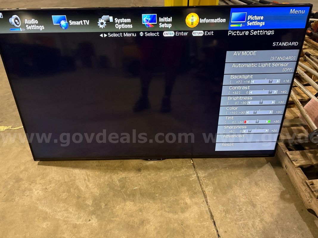 Sharp Aquos 62" Smart T.V.