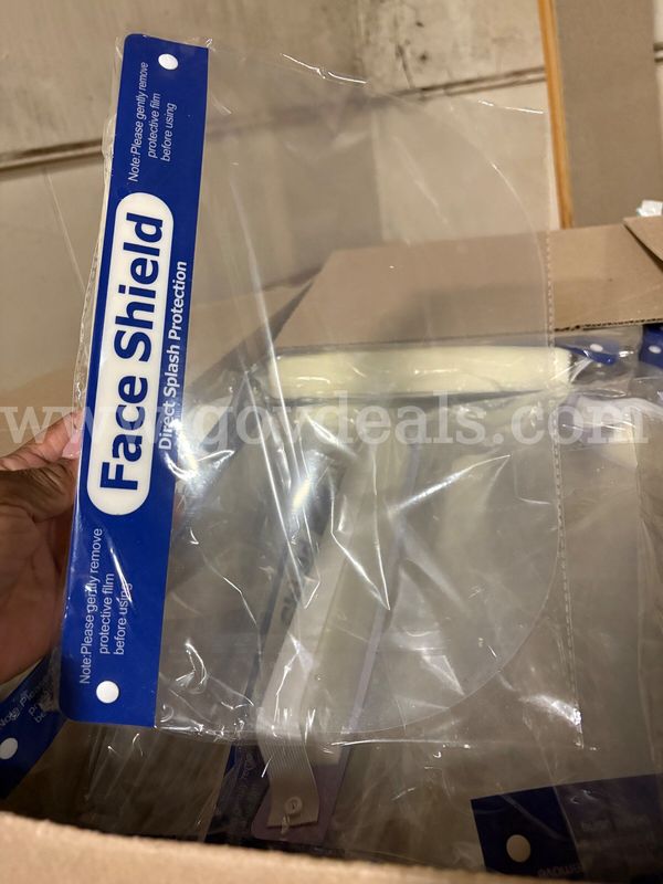 (5) Boxes of Adult Face Shields (200 per Box)