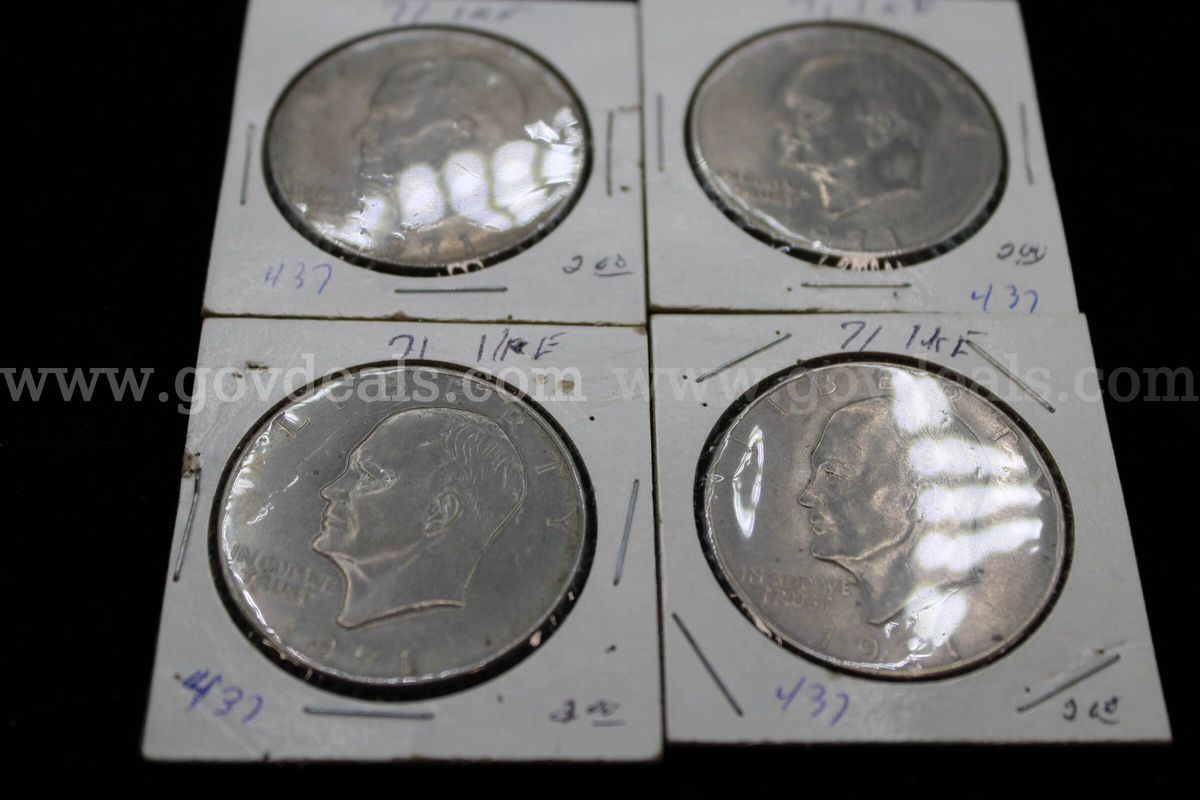 $1 Coin (4); Half Dollar (2); Quarter (2); Dime (2); Penny (1)