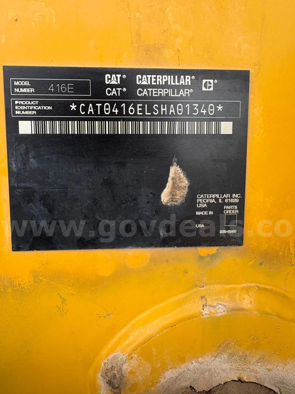2007 Caterpillar Backhoe 416E
