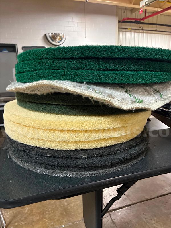 Floor Buffer Cleaning Pads - 13 Pack