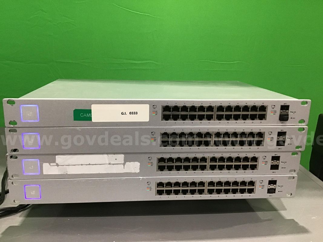 Lot of (4) Ubiquiti UniFi Switches 24 Port 250W