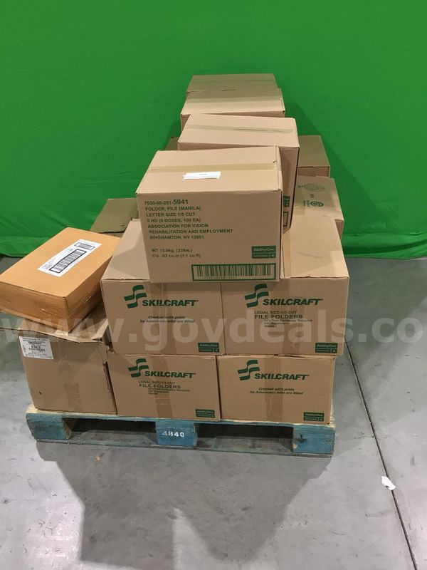 (1) Pallet of Miscellaneous File Folders