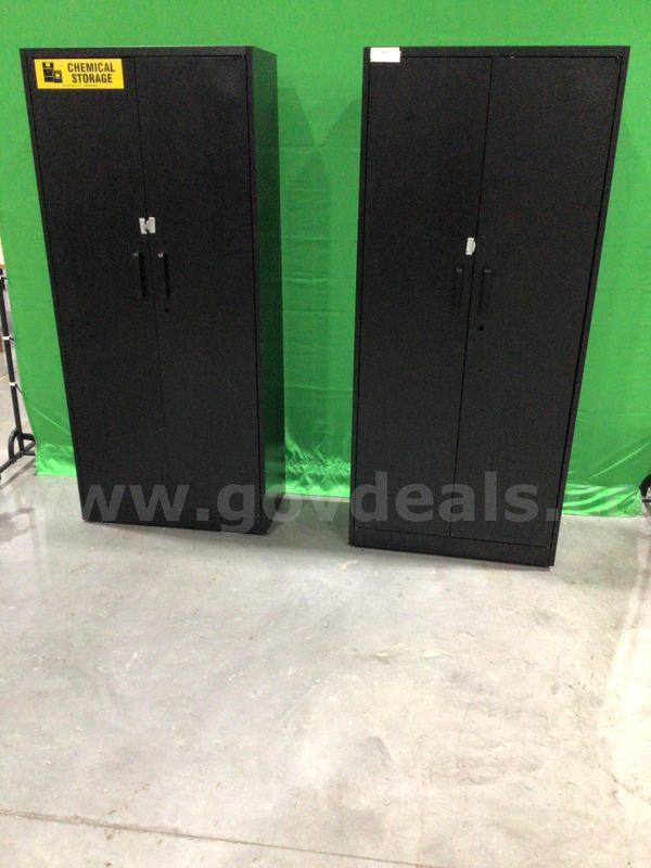 Lot of (2) Two-Door Metal Cabinets