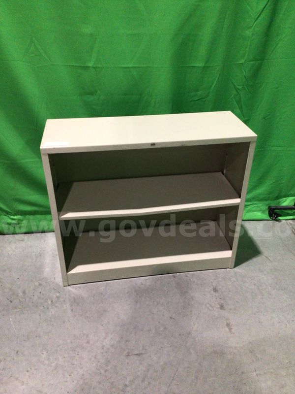 Two-Shelf Metal Bookcase